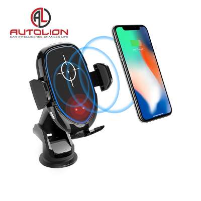 2018 China Qi Standard   Infrared Wireless Car Charger Car Mounted  fast charger wireless car charger